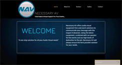 Desktop Screenshot of necessaryav.com