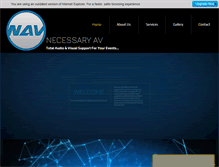 Tablet Screenshot of necessaryav.com